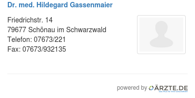 Dr med hildegard gassenmaier