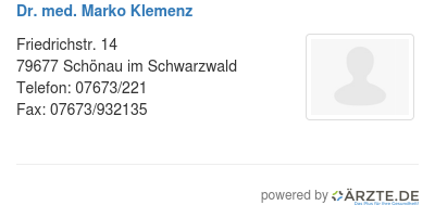 Dr med marko klemenz