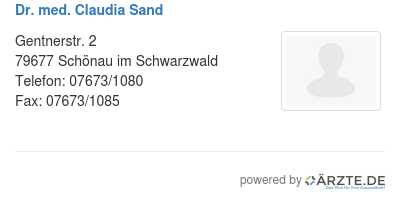 Dr med claudia sand