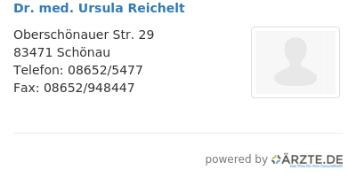 Dr med ursula reichelt