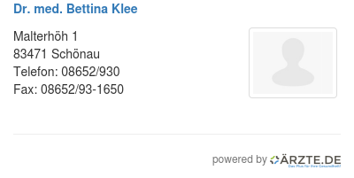 Dr med bettina klee