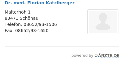 Dr med florian katzlberger