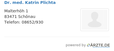 Dr med katrin plichta