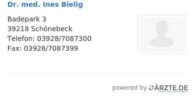 Dr med ines bielig