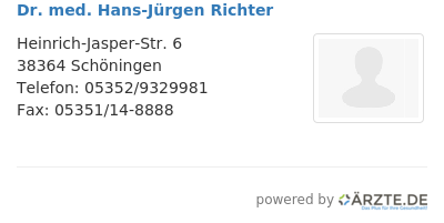Dr med hans juergen richter 257999