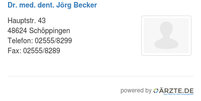 Dr med dent joerg becker 254414