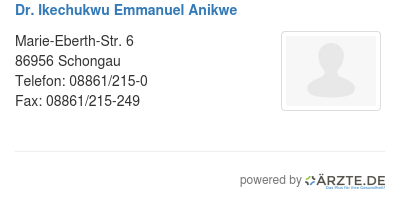 Dr ikechukwu emmanuel anikwe