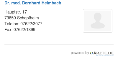 Dr med bernhard heimbach 551172