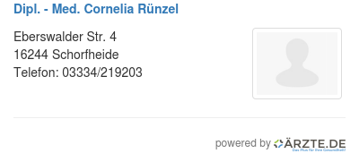 Dipl med cornelia ruenzel