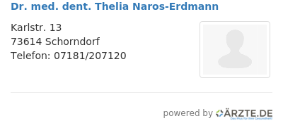 Dr med dent thelia naros erdmann