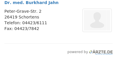 Dr med burkhard jahn
