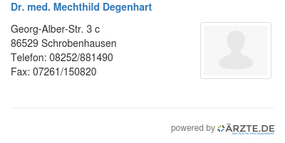 Dr med mechthild degenhart