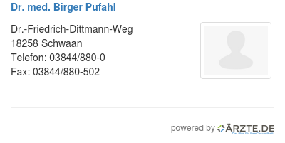 Dr med birger pufahl