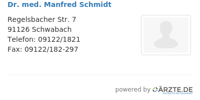 Dr med manfred schmidt 575752