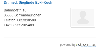 Dr med sieglinde eckl koch