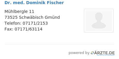 Dr med dominik fischer