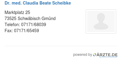 Dr med claudia beate scheibke