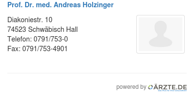 Prof dr med andreas holzinger