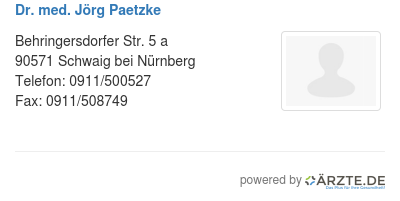 Dr med joerg paetzke