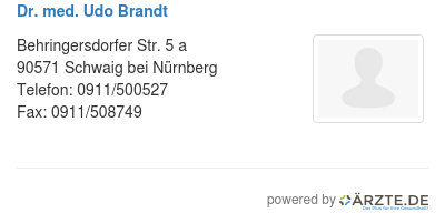 Dr med udo brandt