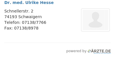 Dr med ulrike hesse 647503