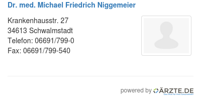 Dr med michael friedrich niggemeier