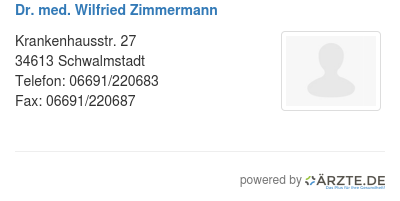 Dr med wilfried zimmermann