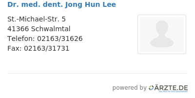Dr med dent jong hun lee 652800