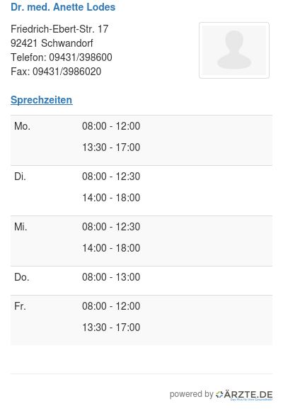 Dr med anette lodes
