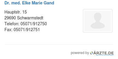 Dr med elke marie gand