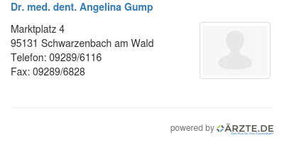 Dr med dent angelina gump