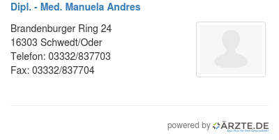 Dipl med manuela andres