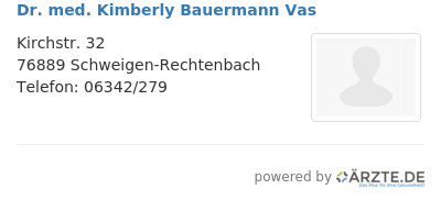 Dr med kimberly bauermann vas