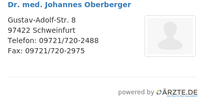 Dr med johannes oberberger
