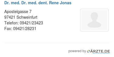Dr med dr med dent rene jonas
