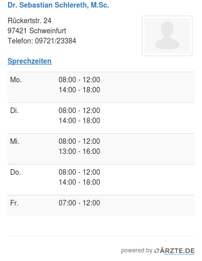 Dr sebastian schlereth m sc