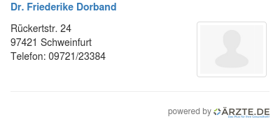 Dr friederike dorband