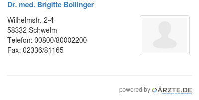 Dr med brigitte bollinger