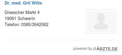 Dr med grit witte