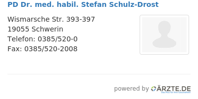Pd dr med habil stefan schulz drost 591695