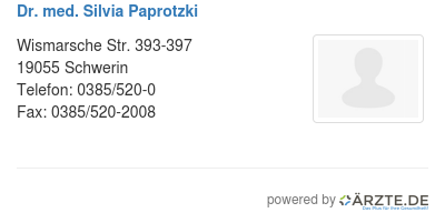Dr med silvia paprotzki