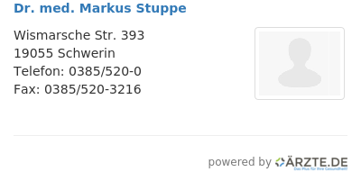 Dr med markus stuppe