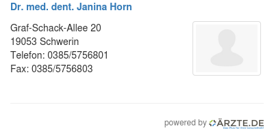 Dr med dent janina horn