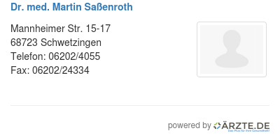 Dr med martin sassenroth 584589