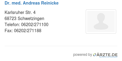 Dr med andreas reinicke