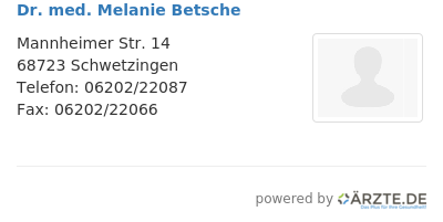 Dr med melanie betsche