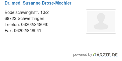 Dr med susanne brose mechler