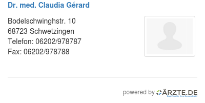 Dr med claudia gerard