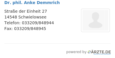 Dr phil anke demmrich