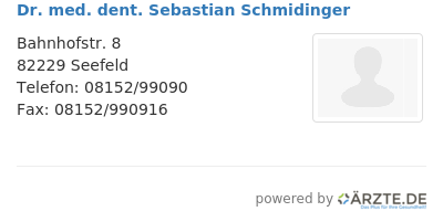 Dr med dent sebastian schmidinger